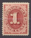 США 1891 г. • SC# J22 • 1 c. • служебный выпуск • MH OG VF ( кат.- $ 40 )