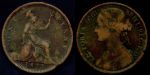 Великобритания 1873 г. • KM# 749.2 • 1 пенни • королева Виктория • регулярный выпуск • F-VF ( кат. - $15 )