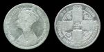 Великобритания 1878 г. • KM# 846.4 • флорин(2 шиллинга) • королева Виктория(готический портрет) • серебро • регулярный выпуск • VG