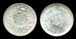 Британская Индия 1943 г. (Бомбей) • KM# 547 • ¼ рупии • (серебро) • король Георг VI • регулярный выпуск • BU
