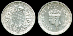 Британская Индия 1945 г. (Бомбей) • KM# 557.1 • 1 рупия • Георг VI • серебро • регулярный выпуск • MS BU