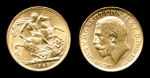 Южная Африка 1928 г. SA • KM# A22 • соверен • Георг V • св. Георгий • золото 917 - 7.99 гр. • регулярный выпуск • MS BU люкс!