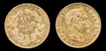 Франция 1867 г. A(Париж) • KM# 800.1 • 10 франков • Наполеон III • золото 900 - 3.23 гр. • регулярный выпуск • XF