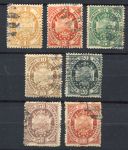 Боливия 1894 г. • SC# 40-46 • 1 - 100 c. • государственный герб • полн. серия • Used VF ( кат. - $ 40 )