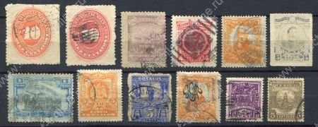 Мексика • XIX-XX век • набор 12 разных, старинных марок • Used F-VF