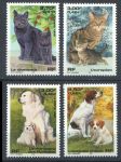 Франция 1999 г. • Iv# 3283-6 • 13.20 fr. • Собаки и кошки • полн. серия • MNH OG VF