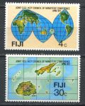 Фиджи 1977 г. • Sc# 374-5 • Конференция ЕС-Африка-Азия-Океания • полн. серия • MNH OG XF