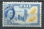 Фиджи 1954-1959 гг. • Gb# 293 • 5 sh. • Елизавета II • основной выпуск • добыча золота • MLH OG VF ( кат.- £ 12 )