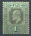 Фиджи 1906-1912 гг. • Gb# 122 • 1 sh. • Эдуард VII • стандарт • MH OG VF ( кат.- £ 8 )