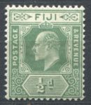 Фиджи 1906-1912 гг. • Gb# 118 • ½ d. • Эдуард VII • стандарт • MNH OG VF ( кат.- £ 12 )