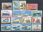 Британское содружество • Корабли и паруса • 16 разных марок ** • MNH OG VF