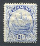 Бермуды 1910-1925 гг. • Gb# 48 • 2½ d. • парусник • стандарт • MH OG VF ( кат. - £4 )