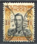 Южная Родезия 1937 г. • Gb# 49 • 1s.6d. • Георг VI (военный мундир) • Used VF ( кат. - £3 ) 