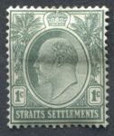 Стрейтс Сетлментс 1903-1904 гг. • Gb# 123 • 1 c. • Эдуард VII • стандарт • MH OG VF ( кат.- £3 )
