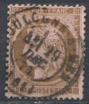 Франция 1870-1873 гг. • Sc# 57 • 10 c. • Церера • стандарт • Used XF ( кат.- $11 )