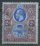 Сьерра-Леоне 1912-1921 гг. • Gb# 125 • 2 sh. • Георг V • стандарт • Used F-VF ( кат.- £ 6 )