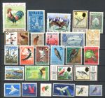 Птицы • Набор 26 разных марок мира • MH OG VF