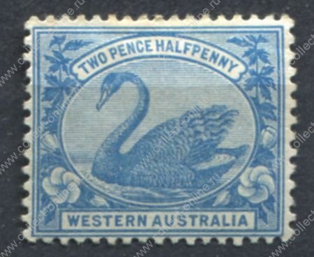 Австралия • Западная Австралия 1898-1907 гг. • Gb# 114 • 2½ d. • лебедь • MH OG VF ( кат.- £13 )