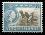 Британские Виргинские о-ва 1964-1968 гг. • Gb# 180 • 3 c. • Елизавета II основной выпуск • пеликан • MH OG VF ( кат.- £ 5 )