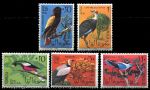 Сомали 1966 г. • Sc# 287-91 • 25 c. - 2 sh. • птицы • полн. серия • MH OG VF