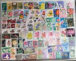 Флора(цветы, растения ...) • набор 105 разных иностранных марок • Used VF