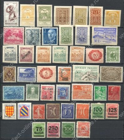 45 старых иностранных, чистых (*) марок • MNG VF