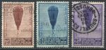Бельгия 1932 г. • Mi# 344-6 • 75 c. - 2.50 fr. • полет в стратосферу • Used XF
