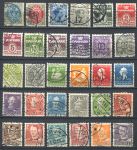 Дания • XIX-XX век • набор 30 разных марок • Used VF