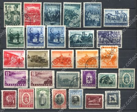 Болгария • XX век • набор 29 разных старых марок • Used F-VF