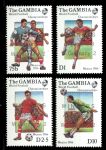 Гамбия 1986 г. • Gb# 668-11 • 75 b. - 10 D • Футбол, Чемпионат мира (победитель финала) • надпечатки • MNH OG VF