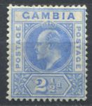 Гамбия 1904-1906 гг. • Gb# 60 • 2½ d. • Эдуард VII • стандарт • MH OG VF ( кат.- £ 10 )