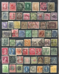 Иностранные марки • до 1945 г. • набор 60 разных • Used F-VF • 10 руб. за шт.