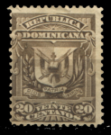Доминикана 1885-1891 гг. • SC# 92 • 20 c. • государственный герб • MNG VF