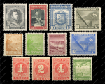 Чили первая половина XX века • набор 12 старинных, чистых марок • MNH!! OG VF