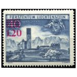 Лихтенштейн 1952 г. • Mi# 310 • 1.20 fr. на 40 r. • церковь Бендерна • MNH OG VF ( кат. -  €50 )