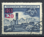 Лихтенштейн 1952 г. • Mi# 310 • 1.20 fr. на 40 r. • церковь Бендерна • Used(ФГ)/** VF ( кат. -  €95 )