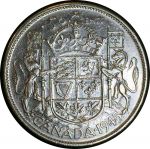 Канада 1945 г. • KM# 36 • 50 центов • Георг VI • серебро • регулярный выпуск • XF+