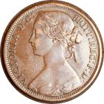 Великобритания 1872 г. • KM# 749.2 • 1 пенни • королева Виктория • регулярный выпуск • XF- ( кат. - $135 )