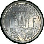 Реюньон 1948 г. • KM# 6.1 • 1 франк • сахарный тростник • регулярный выпуск(первый год) • MS BU* ( кат. - $10 )