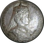 Великобритания 1902 г. • Коронация Эдуарда  VII и Александры Датской • серебро • памятная медаль • AU