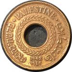 Палестина 1942 г. • KM# 3a • 5 милей • регулярный выпуск • XF-AU ( кат. - $20 )