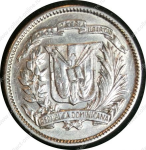 Доминикана 1942 г. • KM# 19 • 10 сентаво • регулярный выпуск • серебро • AU