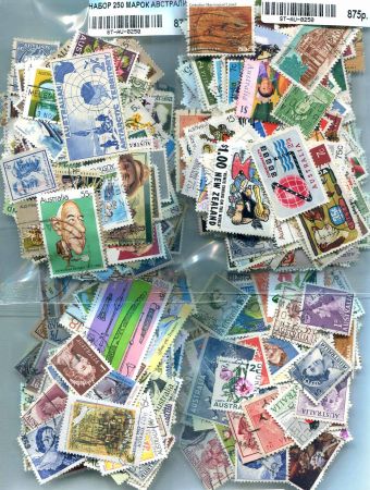 Австралия • набор 50 разных, старых и старинных марок • Used F-VF