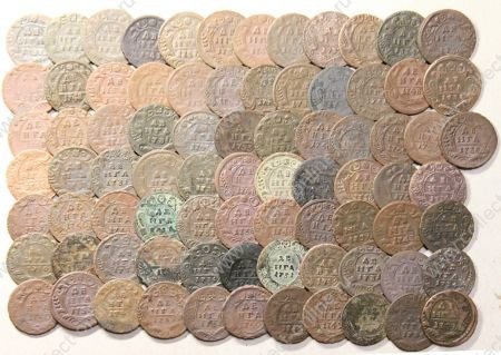 Россия 1730-1754 гг. • деньга • 81 монета(вкл. перечеканы, разновидности и т.д.) • регулярный выпуск • VG-VF