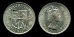 Маврикий 1956 г. • KM# 35.1 • 1 рупия • Елизавета II • герб колонии • регулярный выпуск • MS BU