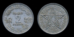 Марокко 1951 г. • KM# 47 • 2 франка • регулярный выпуск • +/- XF