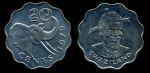 Свазиленд 1979 г. • KM# 50.1 • 20 центов • слон • регулярный выпуск • MS BU