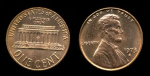 США 1973 г. S • KM# 201 • 1 цент • Авраам Линкольн • мемориал • регулярный выпуск • MS BU