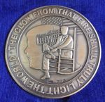 Великобритания 1963 г. • Джон Кеннеди (памятный выпуск) • серебро 925 - 112 гр. • памятные медали • MS BU