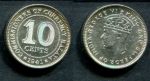 Малайя 1941 г. • KM# 4 • 10 центов • Георг VI • регулярный выпуск (серебро) • MS BU ( кат.- $ 10 )